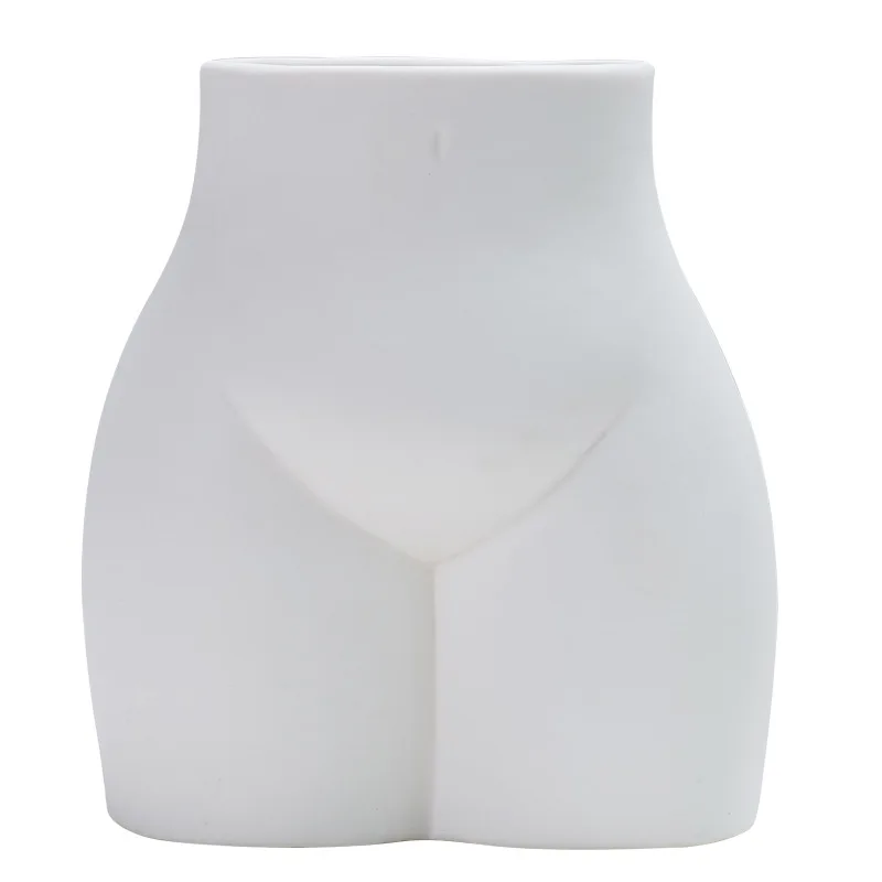 Ceramic Human Body Shape Vase Nude Naked Girl Butt Ceramic Flower Vase Flower Arrangement Modern Home Creative Decoration 6