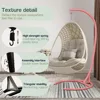 300lbs Hammock Chair Heavy Duty Hanging Chair Stand Only 360 Degree Rotation C Stand Frame, Patio Swings 3