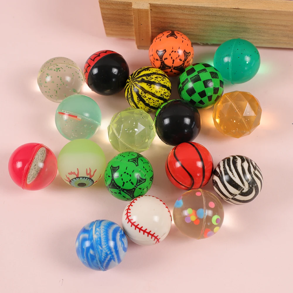 Assorted High Bounce Rubber Balls 10 Pack