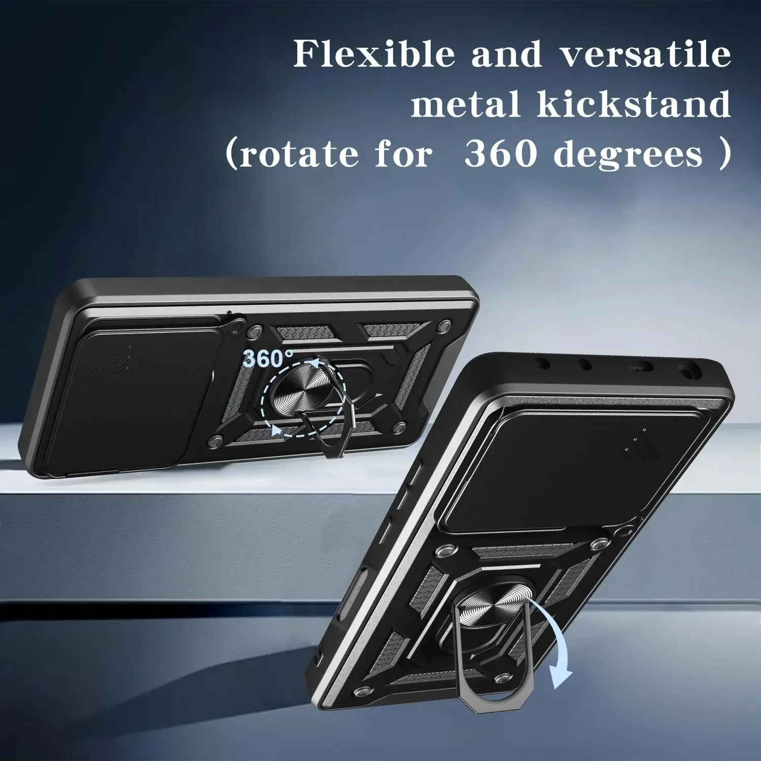 Armor Shockproof Case with Ring Magnetic Car Stand Holder - Protective Cover Coque s