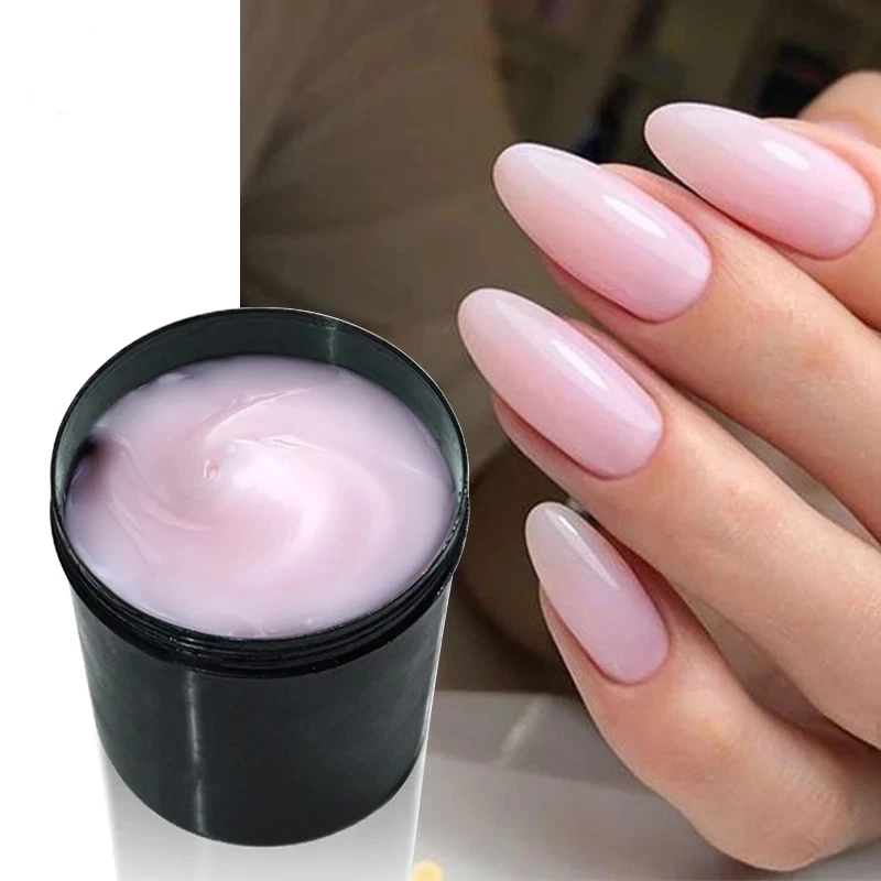 MSHARE 250g Jelly Gel Pink White Builder For Nail Extension Hema TPO Free  Gel Nail Construction Medium Soft Fast Gel Clear