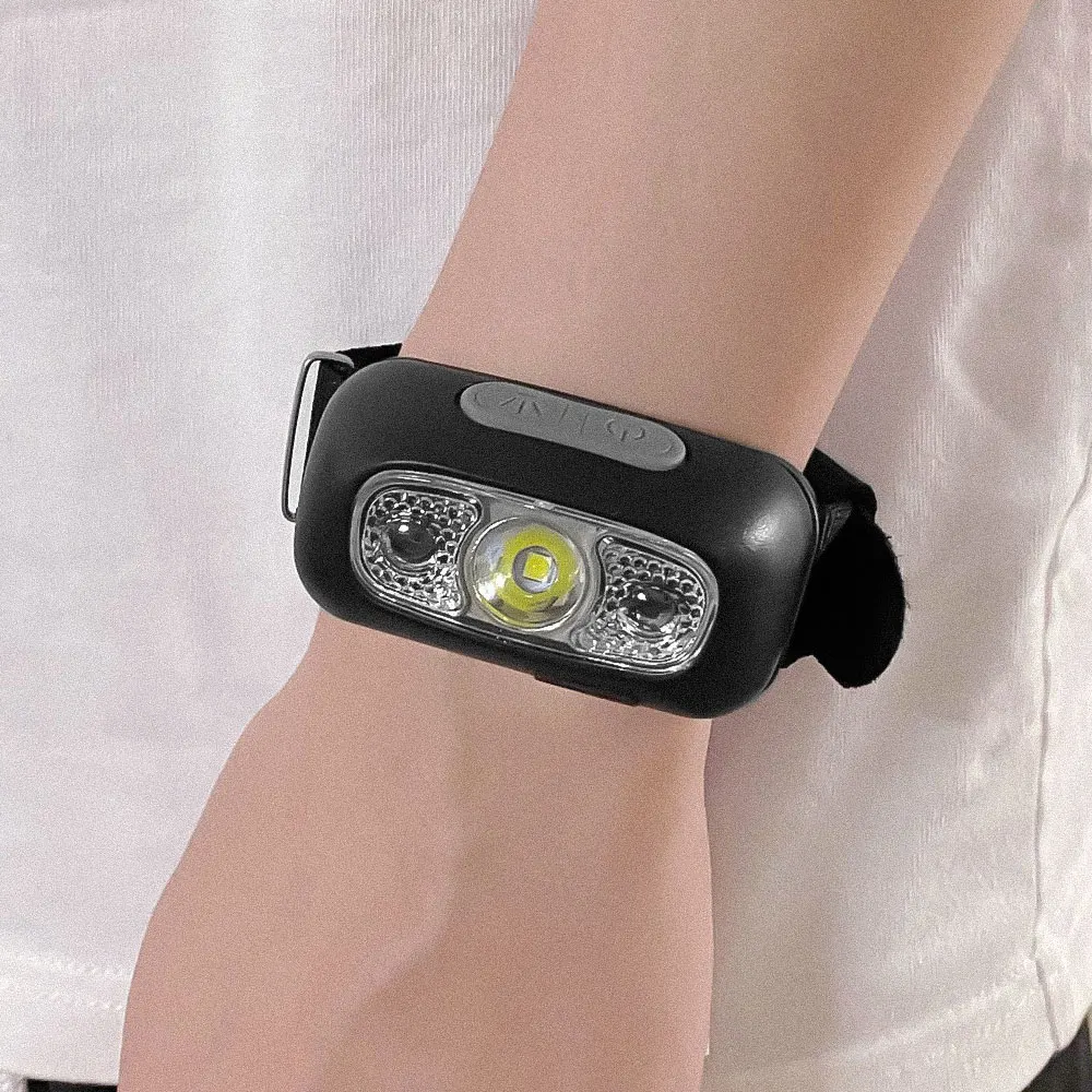 Sensor Night Cycling Running Fishing Portable Lamp LED Flashlight wristlight Strap wristlamp Torch Lantern with wrist band Light