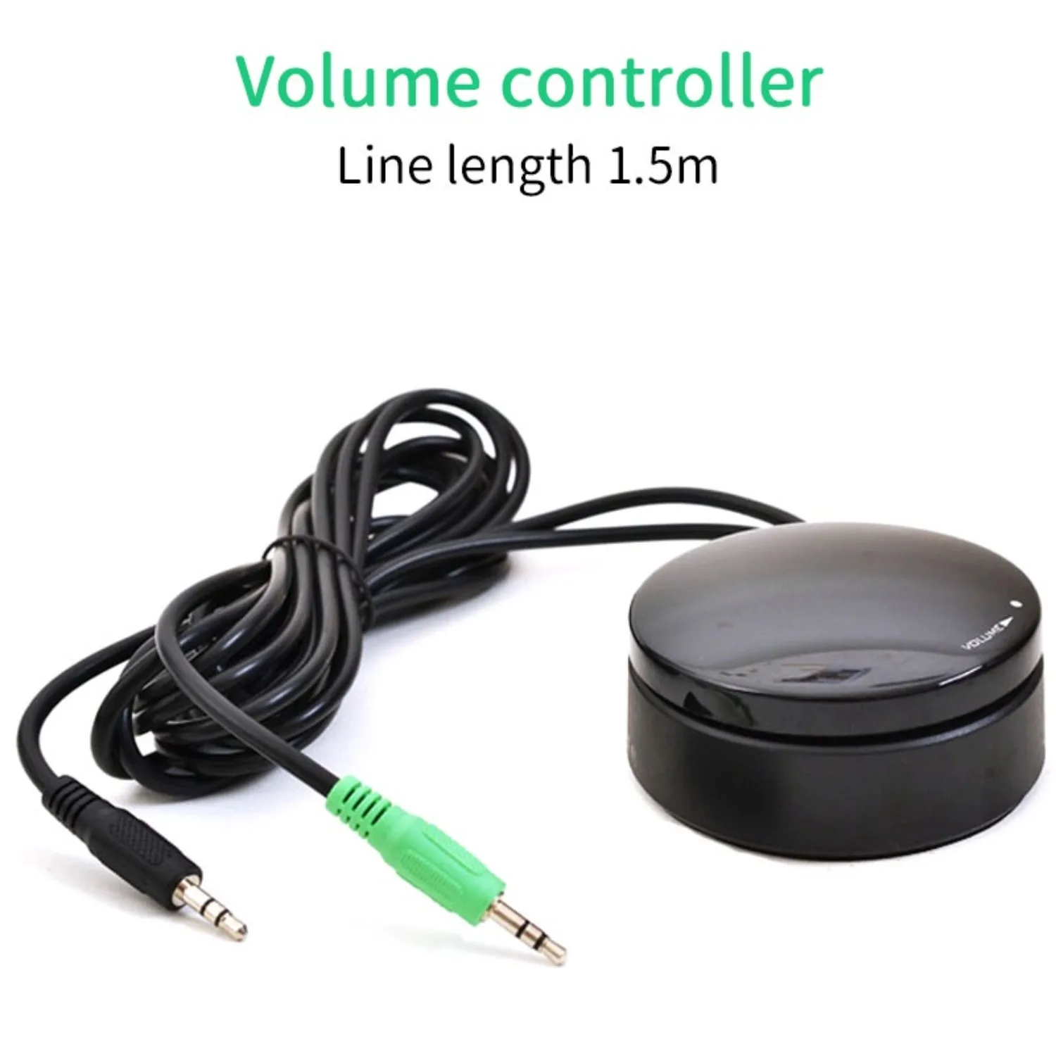 Audio Volume Wired Controller with 3.5mm Aux for Speaker and Amplifier Systems
