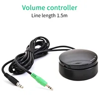 Audio Volume Wired Controller Aux 3.5mm Signal Volume Control by Cable Adjustment For Speakers Amplifier System 1