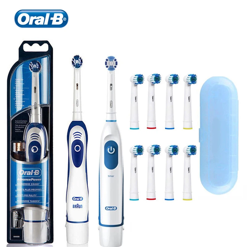 Oral B-cepillo de dientes eléctrico para adultos, cepillo de dientes con rotación, DB4010, cabezales de repuesto adicionales