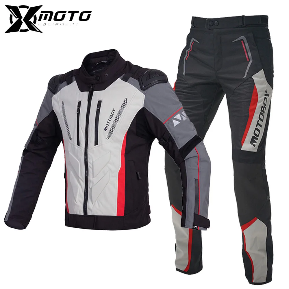 

Motocross Off-Road Jacket Motor Racing Jacket Breathable Mesh Reflective Jacket Protective Gear Motorcycle Jacket Pant Men