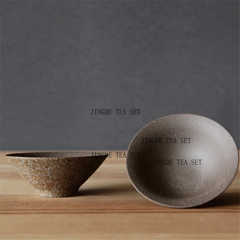 Ceramic portable travel tea set Kung Fu 1 pot 2 cups home office water cup Japanese retro lid bowl
