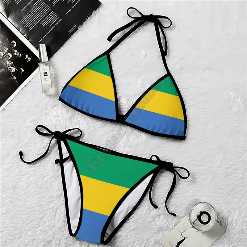 PLstar Cosmos Bikini Ghana 2 Piece Bikini 3D All Over Printed Summer Women Bikini Women's Swimwear Sexy Swimsuit Bikini Sets