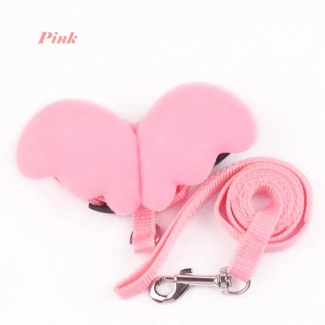 Cute Angel Wing Pet Rabbit Harness and Leash for Cats Rabbits Personalized Rabbit Harnesses Bunny Accessories Hamster Clothes 3