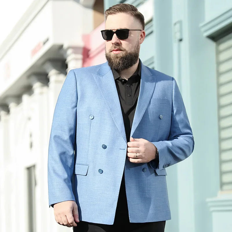 

New Arrival Fashion Oversized Men's Jacket with Lapel Collar Business Casual Suit Spring Plus Size XL 2XL 3XL 4XL 5XL 6XL 7XL