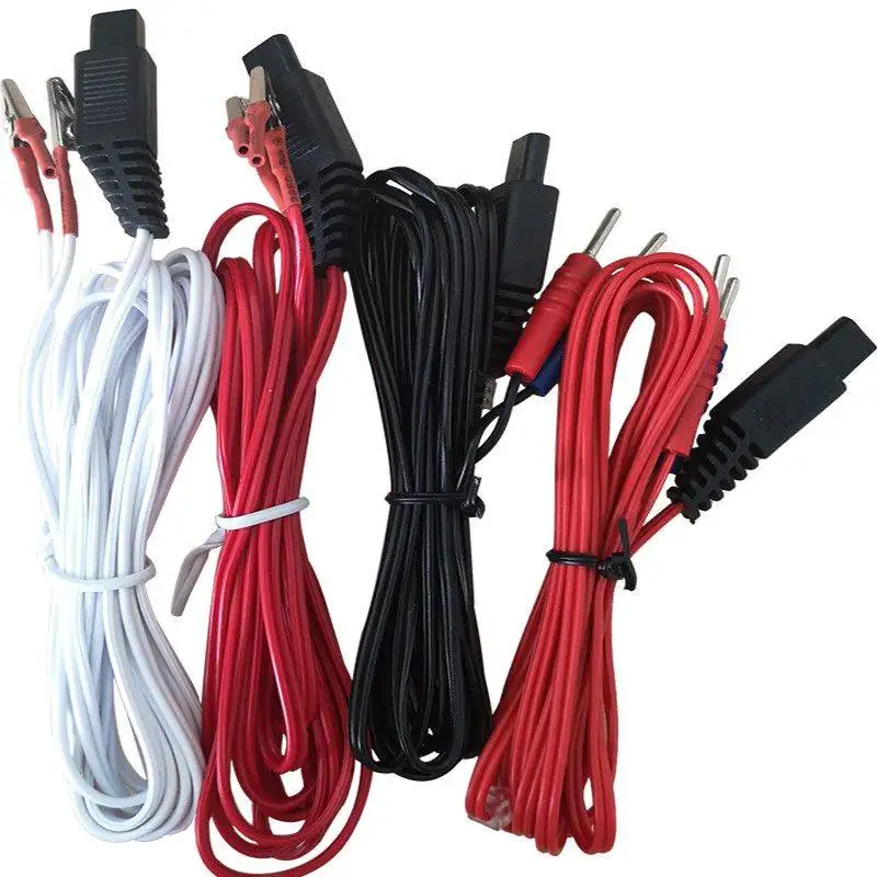 6pcs/lot 6 channels Alligator Clip Cable Acupuncture Needles clip for hwato SDZ-II Electronic Acupuncture Treatment Instrument