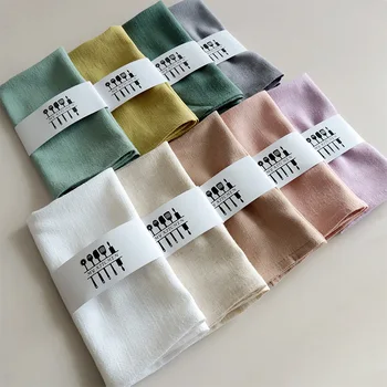 1 pz, cotone ondulato nappa pulire piatto tovagliolo di stoffa per la casa e la cucina asciugamano da tè asciugamano da cucina tappetino per tavolo da pranzo 40x40 cm 1