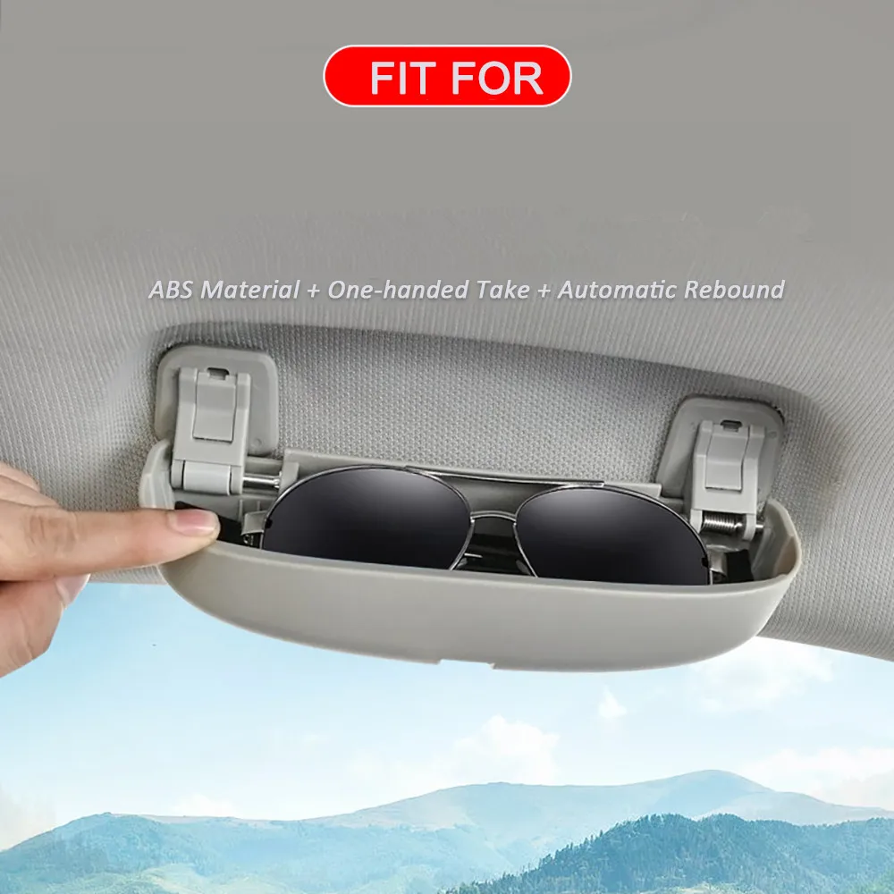 Car Glasses Case Holder Sunglass Sun Glass Box For Audi A4l A6l Q5l A3