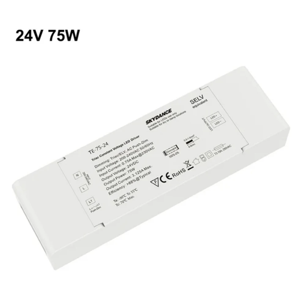 ตัวเลือกสินค้า ไดรเวอร์หรี่แสง LED แบบ Triac ปรับความสว่างได้