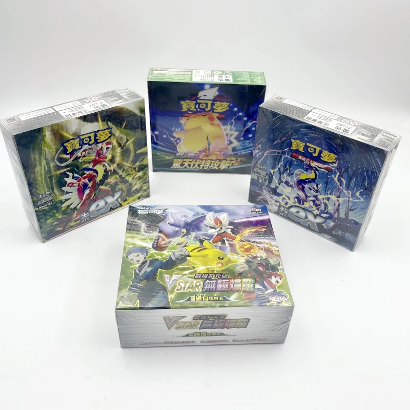 

PTCG Cards Traditional Chinese Pokemon Cards Eevee hero Version Booster Energy Cards Rare Collection Cards Toys Christmas gifts