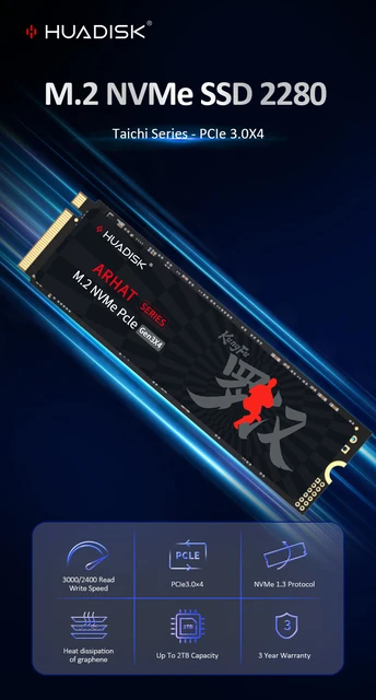 HUADISK M2 SSD NVMe 128GB 256GB 512GB 1TB 2TB SSD M.2 2280