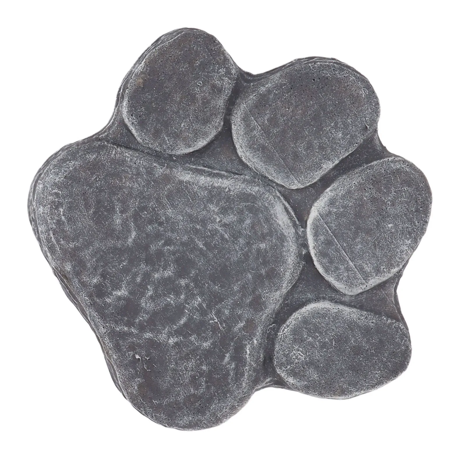 Dog Pawprint Memorial Stone DIY Lettering Dog Grave Marker Pet Monument for Outdoor Lawn Patio