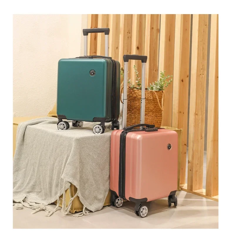 

A863 Aluminum frame luggage box universal wheel trolley box password leather box travel 20 inch boarding case