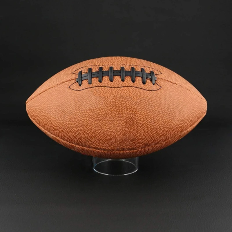 Acrylic Ball Stand Clear Round Display Stand Support Holder For Football Basketball Rugby Soccer 3