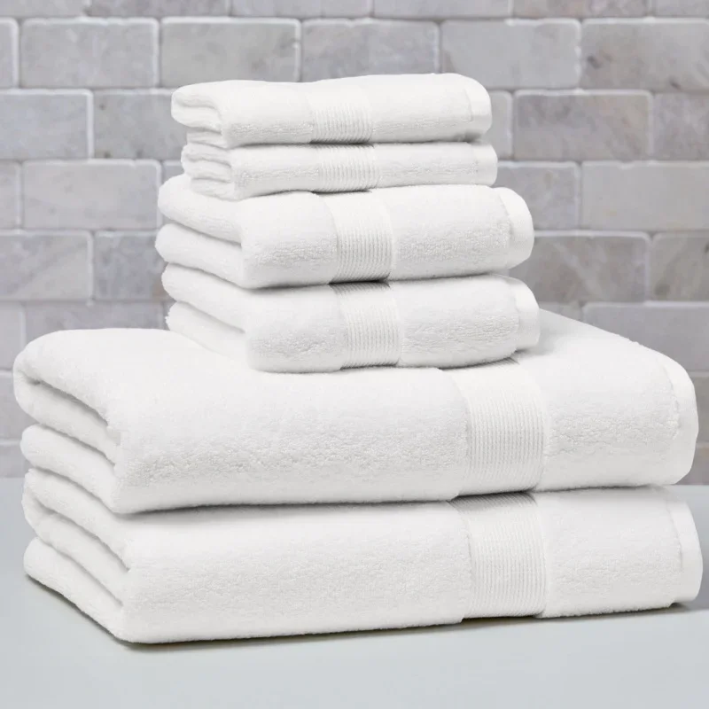 

Better Homes & Gardens Signature Soft 6 Piece Solid Towel Set, White