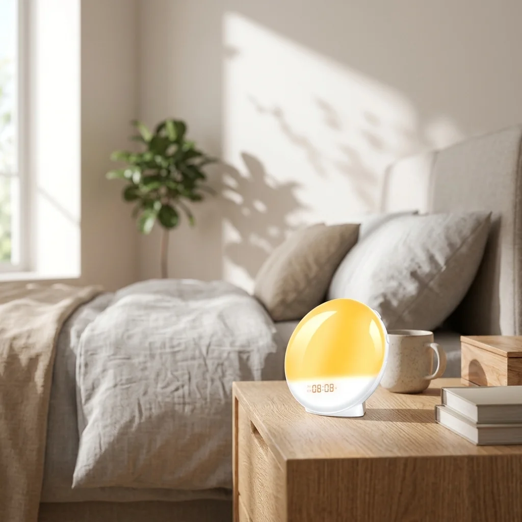 Sunrise Simulation Digital Alarm Clock with Night Light and FM Radio