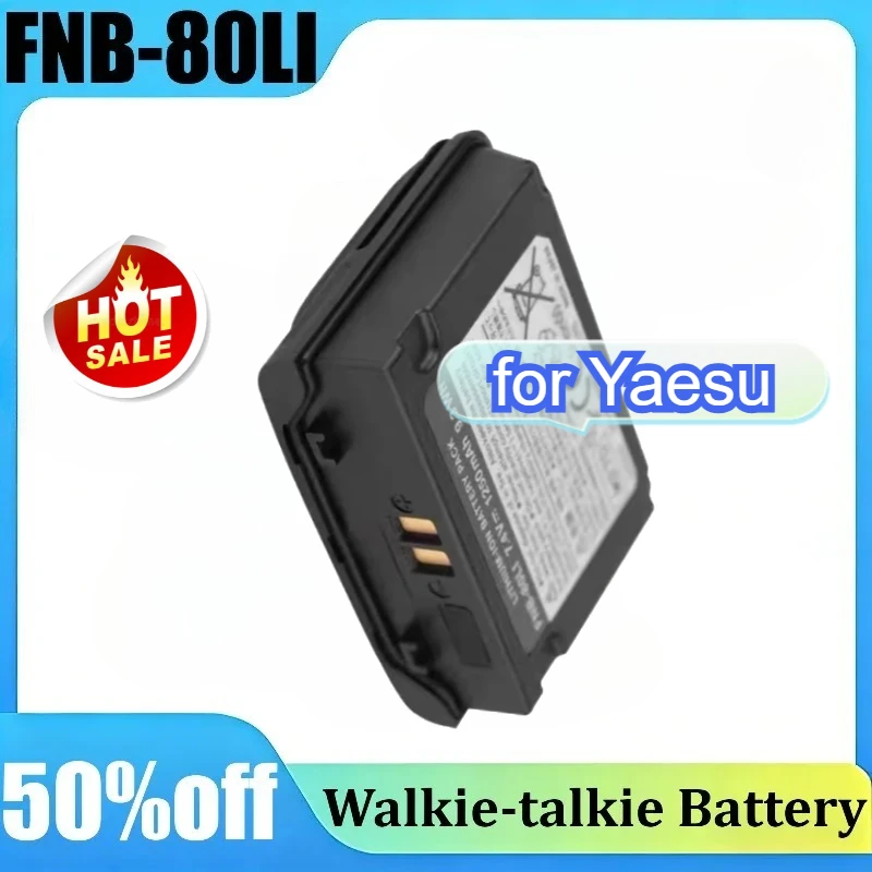 FNB-80LI 7.4V for Yaesu VX-7R VX-6R VX-5R 1500mAh High Capacity Walkie Talkie Ba