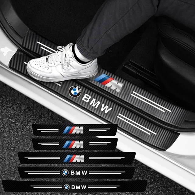 High-quality Carbon Fiber Car Door Sill Protector Sticker For BMW X4 M M1 E60 E46 F30 X1 X3 X7 F10 E90 G30 F20 X5 E70 E39 M4 i3