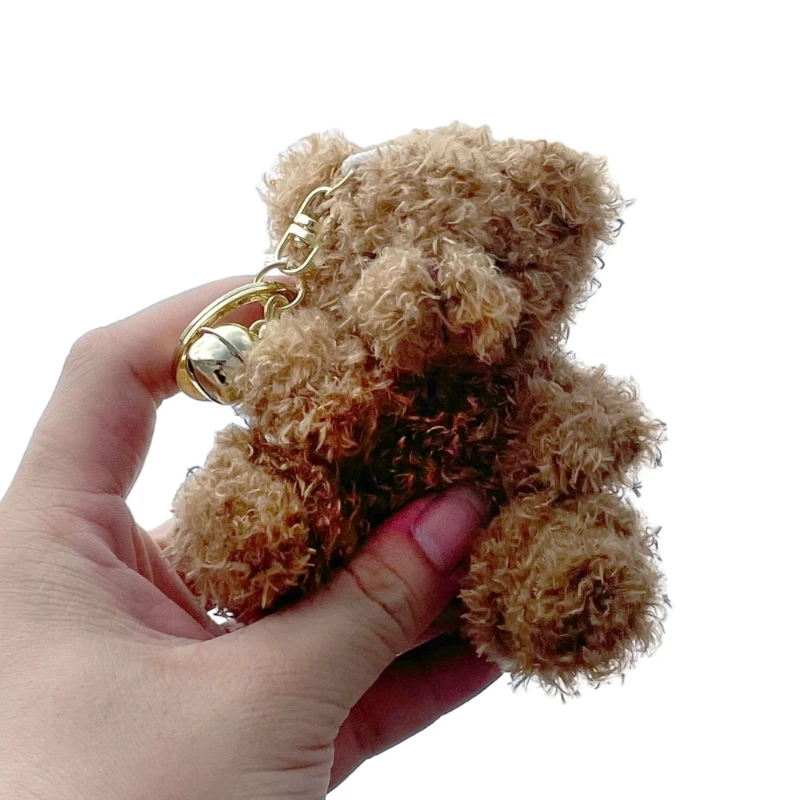 Mini Bear Pendant Plush Toy Bear  Keyring Backpack Hanging Decors Child Gift DropShipping