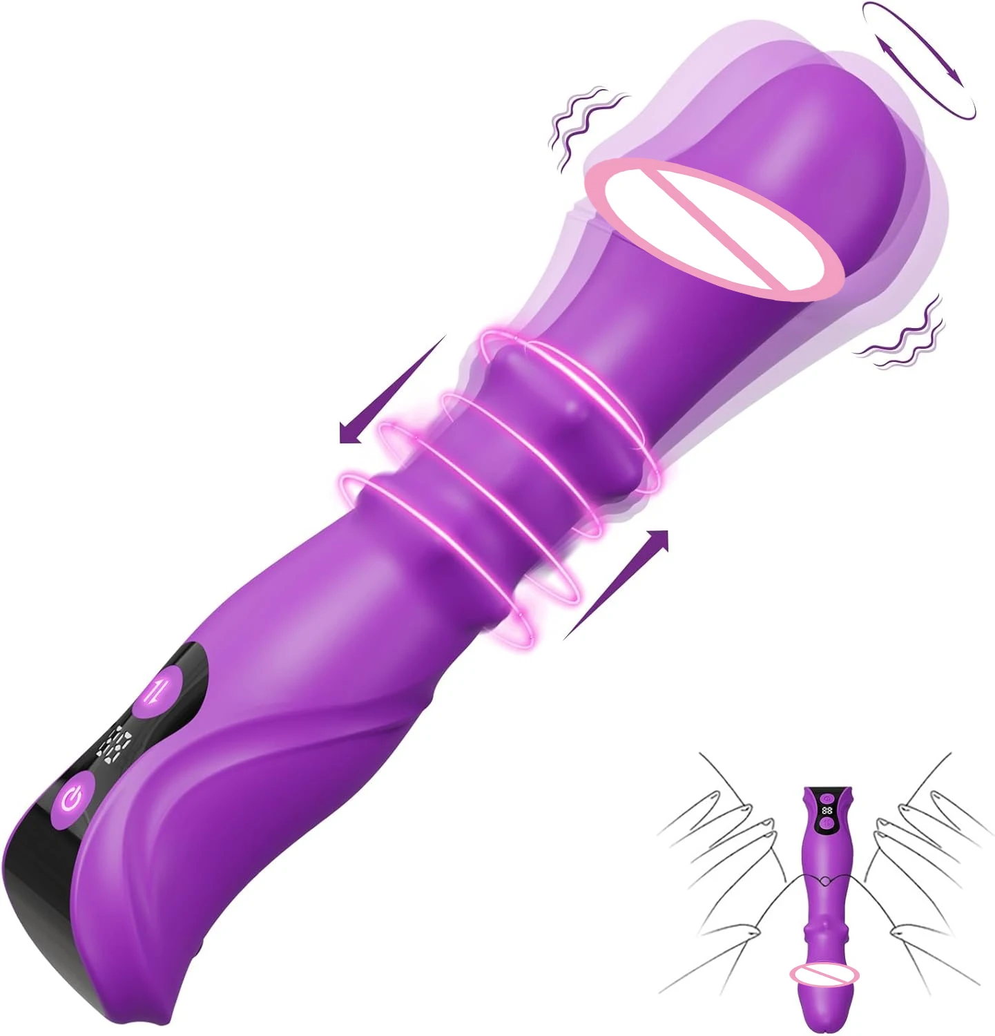 Thrusting Swing Dildo Vibrator G-Punkt Vibrierende Dildos Anal Vaginal Stimulator Schiebe Vibration Vibratoren Sex Spielzeug für Frauen 18 1