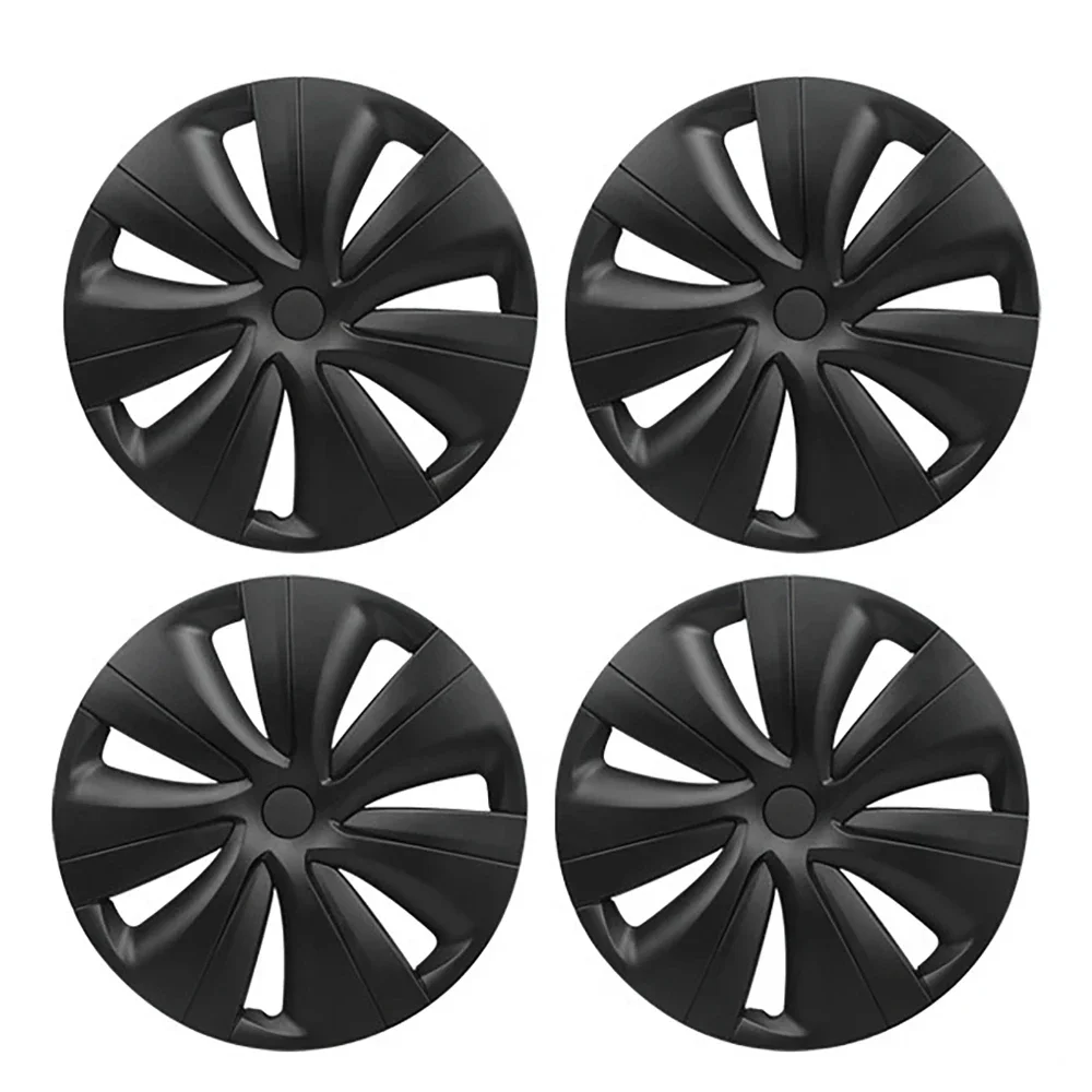 4Pcs 19 inch Wheel Hub Caps Decorative Protection Cover for Tesla Model Y-Car Tire Exterior Modification Parts