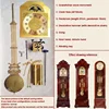 Superior F Type 31 Day Grandfather Clock Mechanical Movement DIY Clockwork Clock Accessories Full Set Winding Upright Metal Cloc 1
