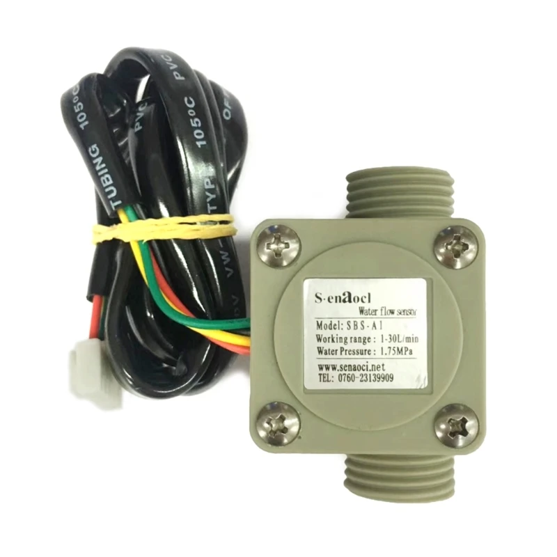 Convenient DN15 1-30L/min Water Flow Sensor Water Controller Switch 1.25" 32mm