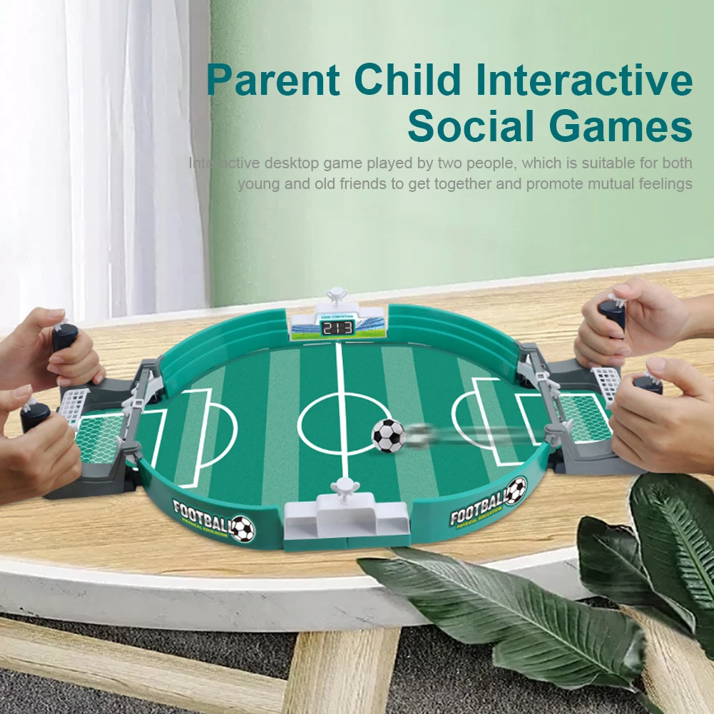 Mini Table Top Football Game Plastic Interactive Soccer Game Portable Tabletop Competitive Soccer Games for Children Party Gifts