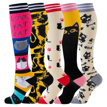 5 Pairs Compression Knee Socks 1