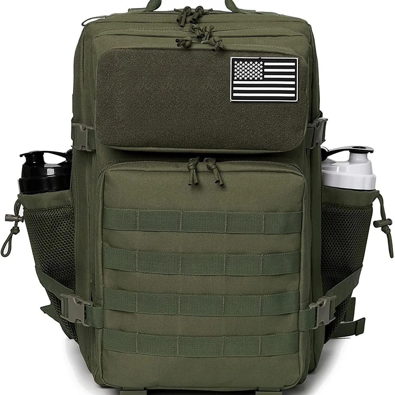 45L Molle Tactical Backpack Bag Hunting MOLLE Backpack GYM For Men EDC Outdoor Hiking Survival Rucksack Witch Bottle Holder