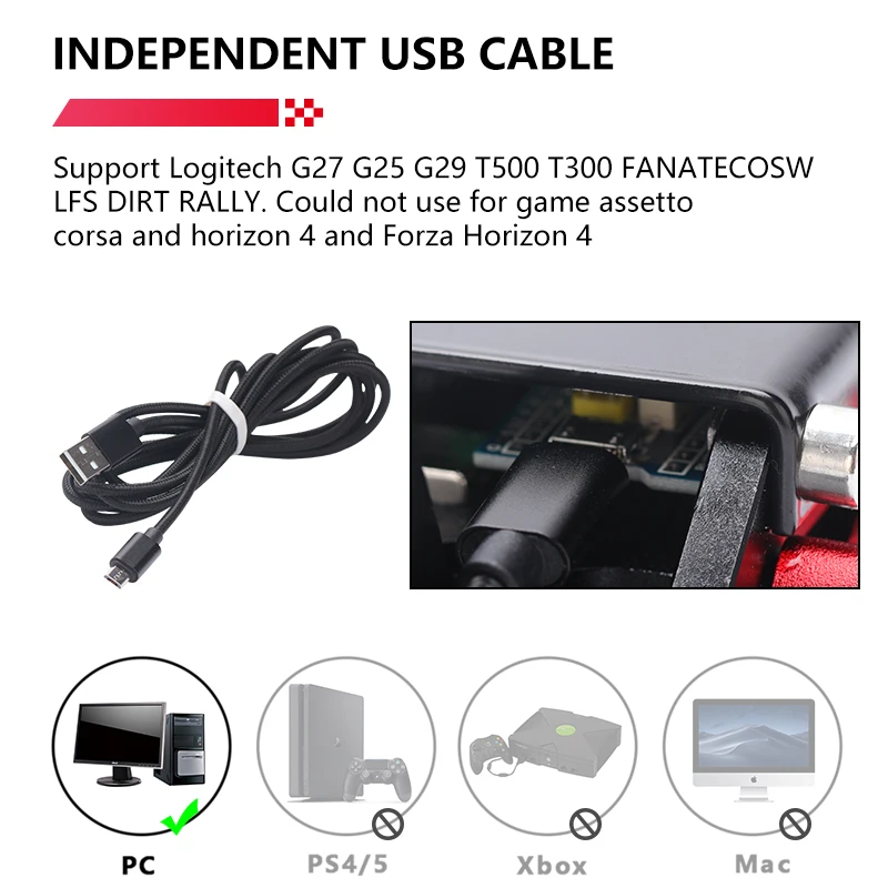 Racing Handbrake Usb Handbrake Racing Games Brake System 16 Bit Logitech G25/27/29 T500 Aluminum Alloy Drift Dirt Rally Sim Handbrake