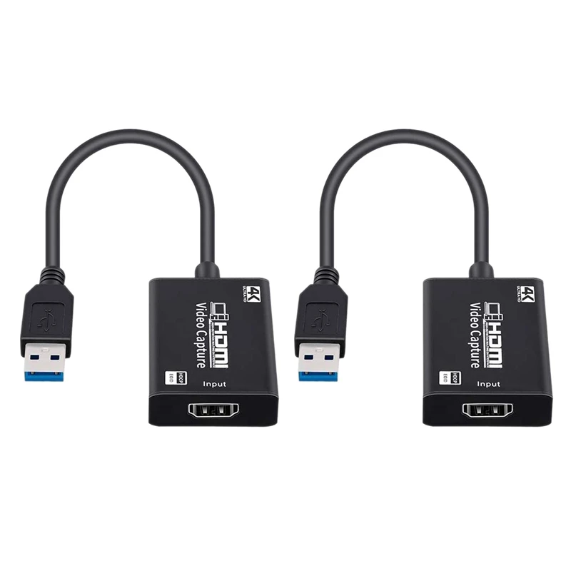 2X Карта видеозахвата HDMI-USB 3,0 Full HD 1080P 4K HDMI карта захвата живой трансляции и записи