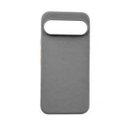 Luxurious All-Inclusive Leather Protective Case with Independent Button Cover for Pixel9ProXL (Gray)
