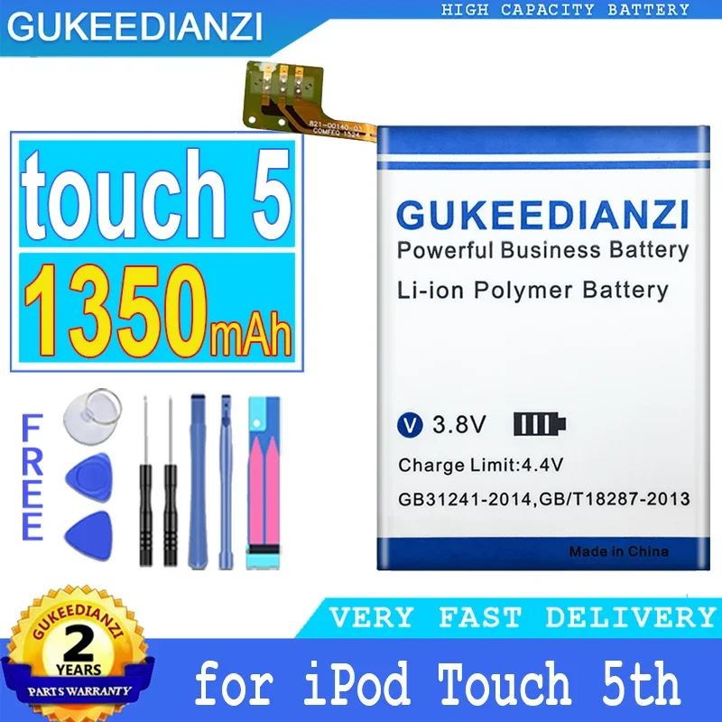Batteria Per Apple Ipod Touch 4Th, 5Th, 6Th, 4, 4, 5, 5G, 6, 6G, 616-0621, Lis1495Appcc Nano 5, 5G, 6, 6A Generazione, 8Gb, 16Gb