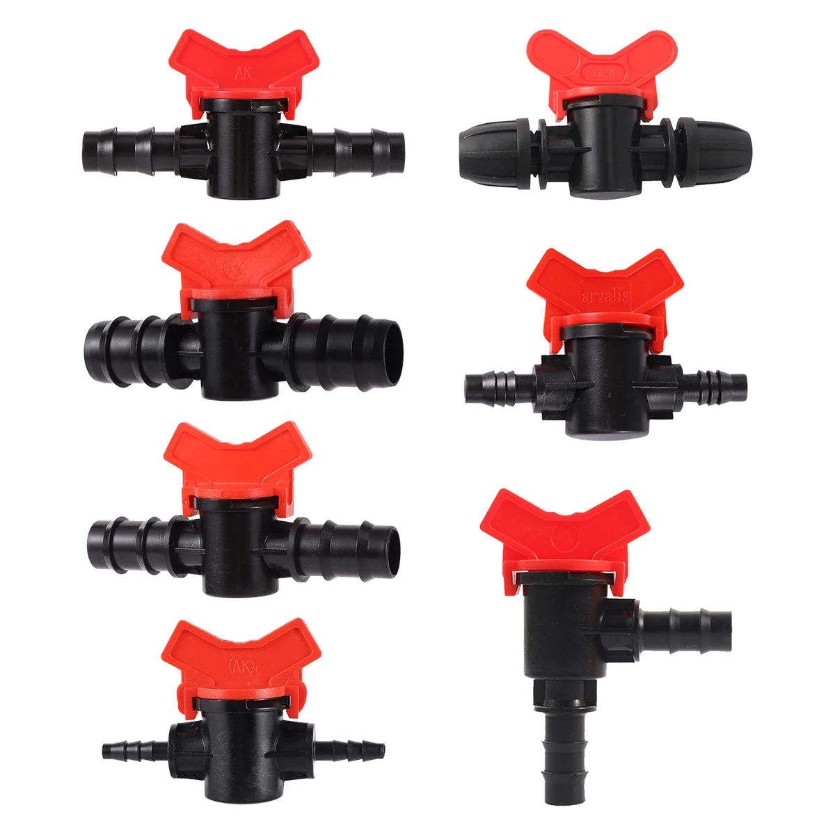 

4/7mm 8/11mm Water Pipe Straight Ball Valves DN 16/20/25mm Flow Regulator Water Pump Valves Garden Irrigation Flow Rate Cut-Off