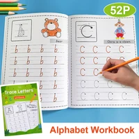 52Pages English 26 Letter Tracing Practice Book Copybook for Kid Children Learning Toys Workbook Montessori Alphabet 1