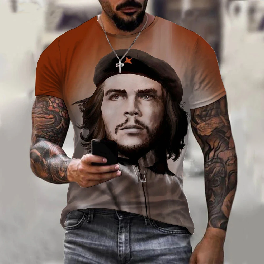 Mens Summer Short Sleeve Che Guevara T Shirt