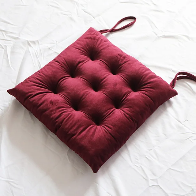 Négyzet Alakú Szék Kordbársony Tompa Párnák Párnázott Padló Párna Csúszásgátló Gyöngy Gyapjúbélés Háttámla Szőnyeg Konyha Iroda - Image 3