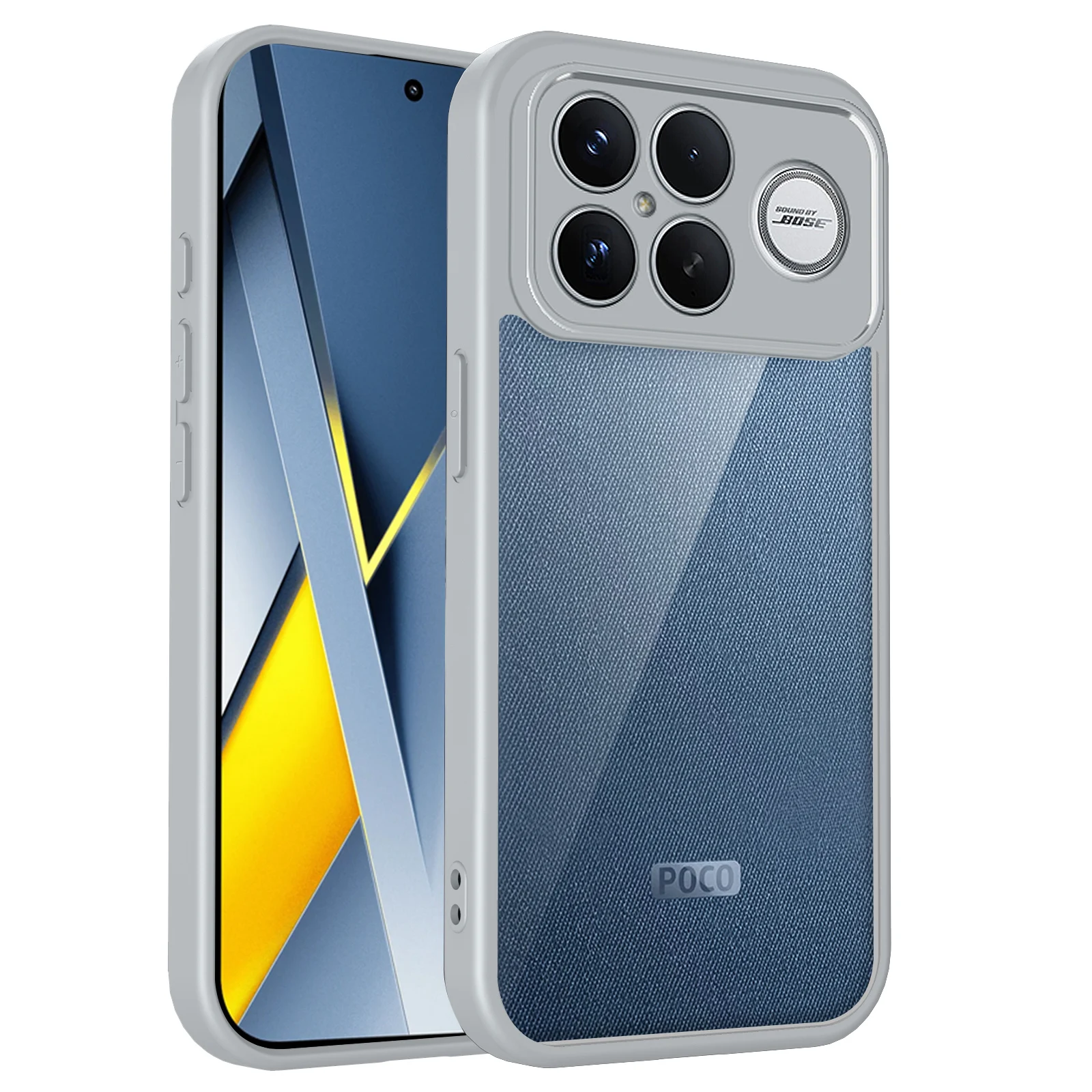 Shockproof Transparent Acrylic Phone Case with Soft Frame