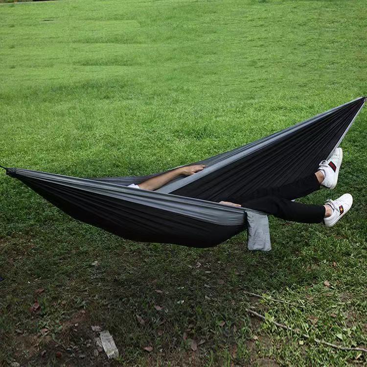  Ultralight Travel Hammock 661.39lbs Capacity Breathable Quick Dry with 2 Carabiners 2 Straps for Indoor Outdoor 