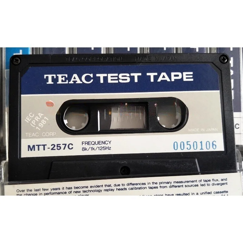 TEAC 9607617 STT-257C ティアック テストテープ TEAC 9607617 STT-257C ティアック テストテープ