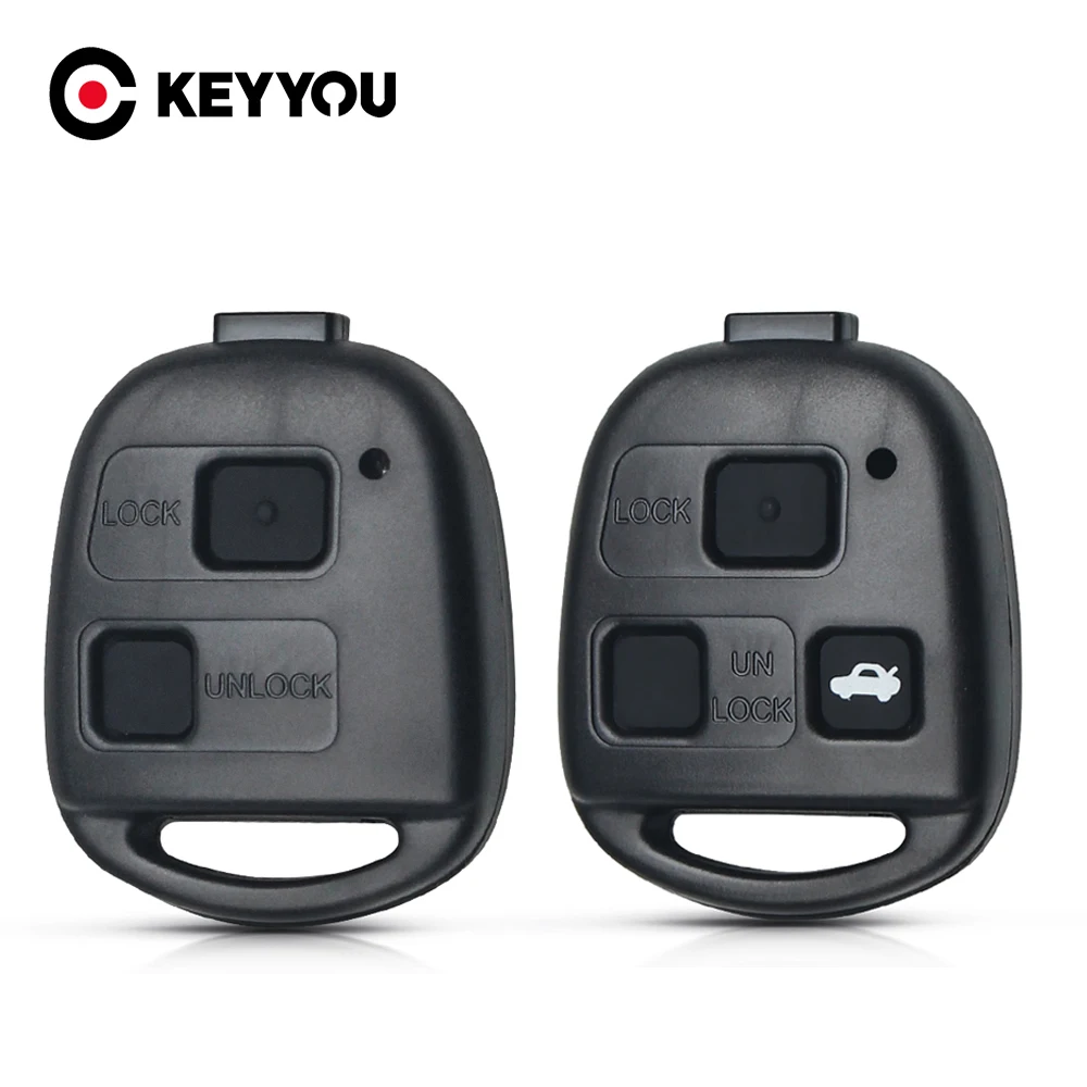 Remote Smart Car Key Shell 2/3Buttons for Toyota Corolla Camry RAV4 Yaris Carina Avensis Land Cruiser Case Fob Cover