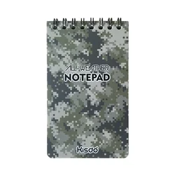 Waterproof Eco - friendly Compact Outdoor Sketching and Drawing Notebook (Pixel camoufl)