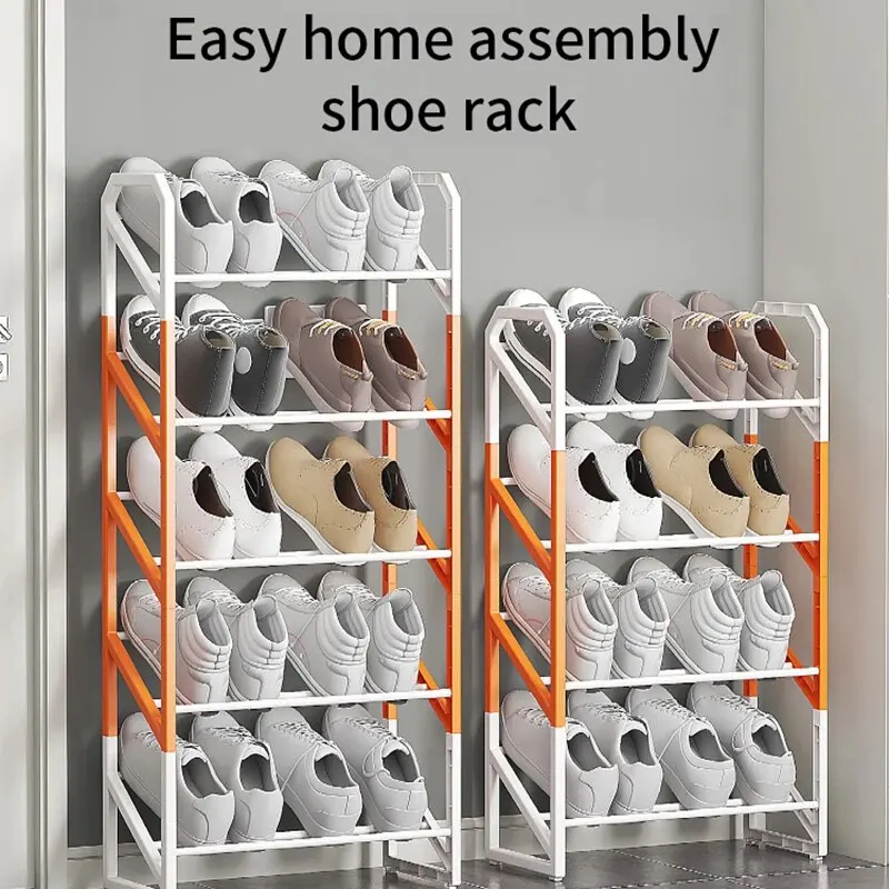 Easy Shoe Rack 3/4/5-Layer Foyer Shoe Cabinet Storage Rack Multifunctional Home Creative Splicing Storage Kitchen Organizers