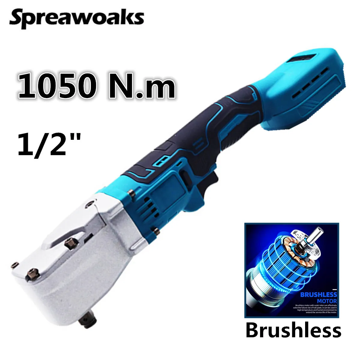 220/1050/1100NM Electric Ratchet Wrench  1/2'' 3/8'' Cordless Driver Screw Nut Car Repair Power Tools For Makita 18V Battery 3